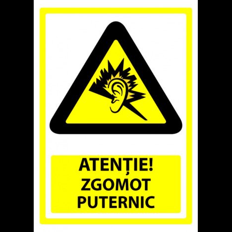 Indicator de securitate atentie zgomot puternic